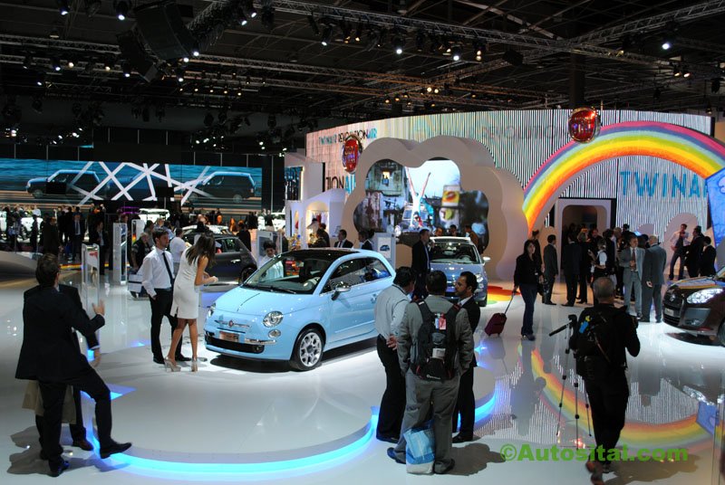 Le stand Fiat du Mondial 2010