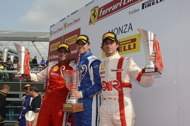 Podium première étape du Ferrari Challenge Europe 2012