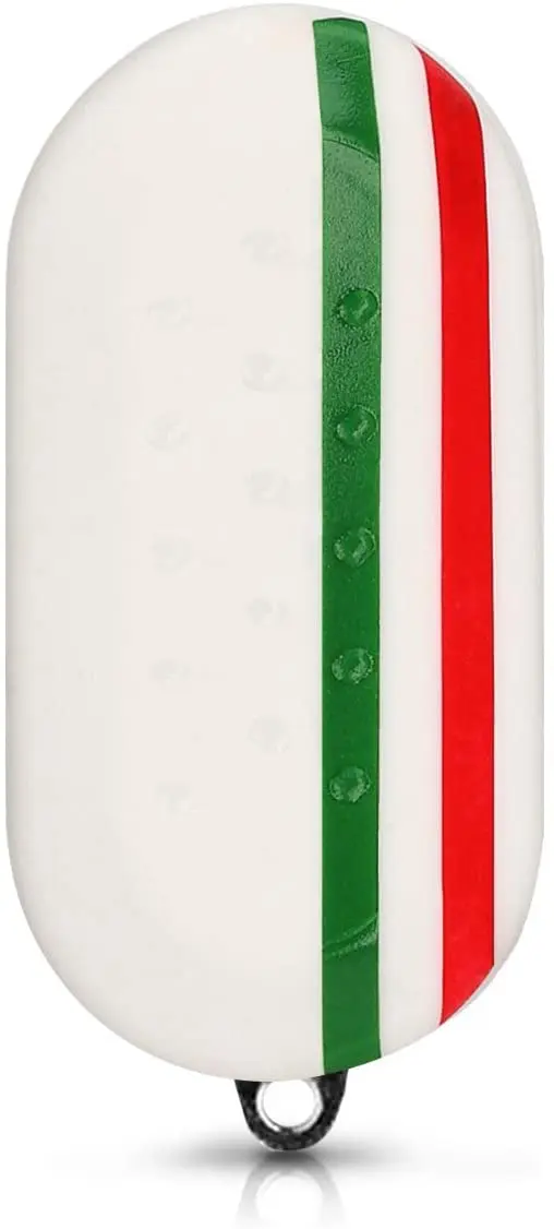 kwmobile - Coque de Protection Souple en Silicone - Italie Vert-Rouge-Blanc - Fiat-Lancia 3 Boutons