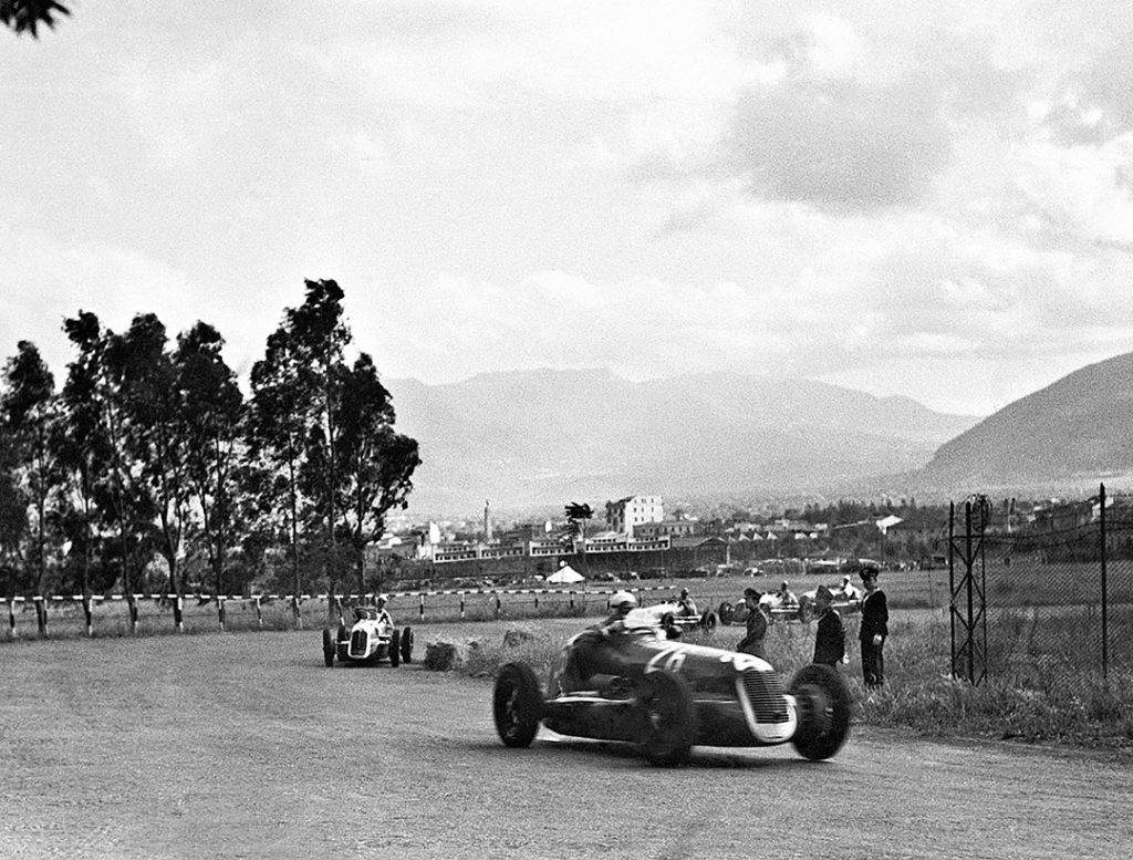 Palerme le 23 mai 1940 - Victoire de Gigi Villoresi avec la Maserati 4CL à la Targa Florio