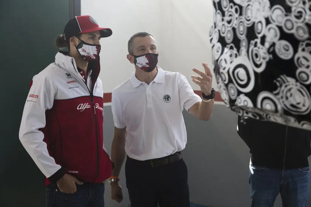 Räikkönen et Giovinazzi en piste au volant de l’Alfa Romeo Giulia GTA