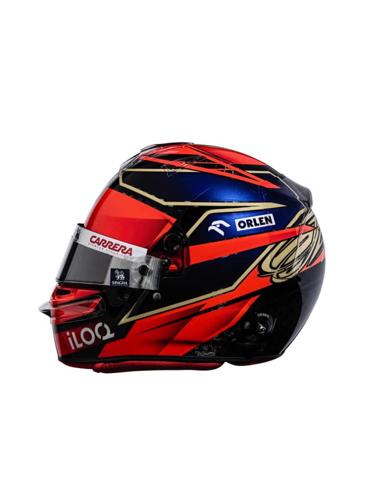 Le casque de Kimi Räikkönen pour la saison 2021 - Alfa Romeo Racing Orlen