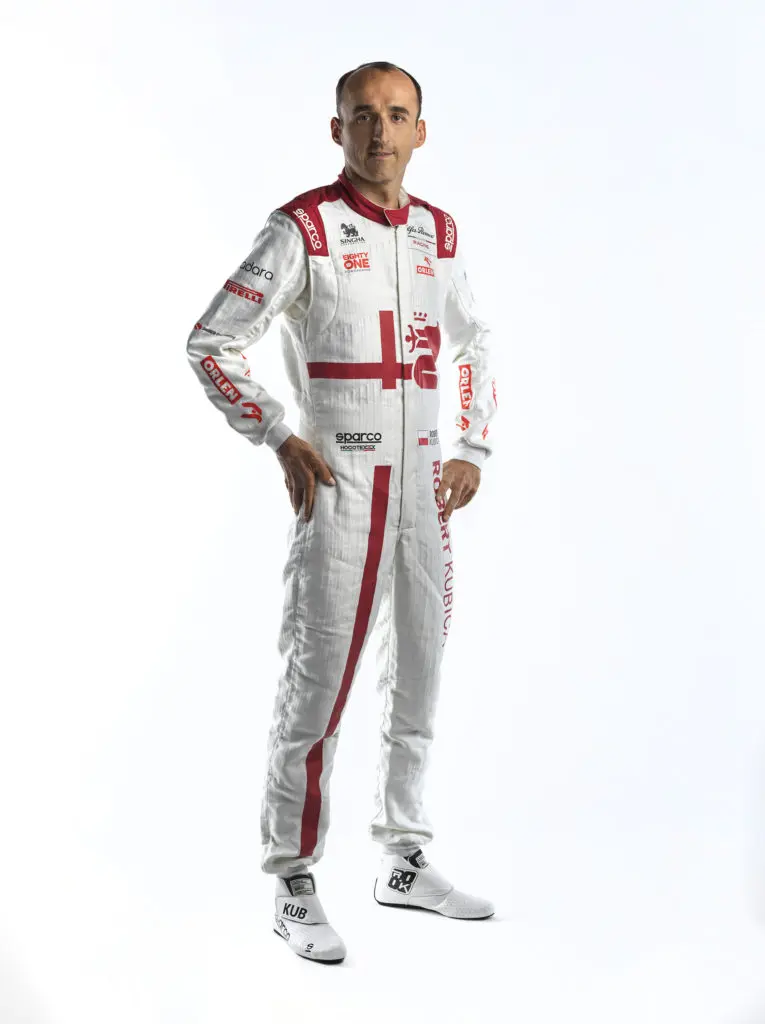 La combinaison de Robert Kubica pour la saison 2021 - Alfa Romeo Racing Orlen