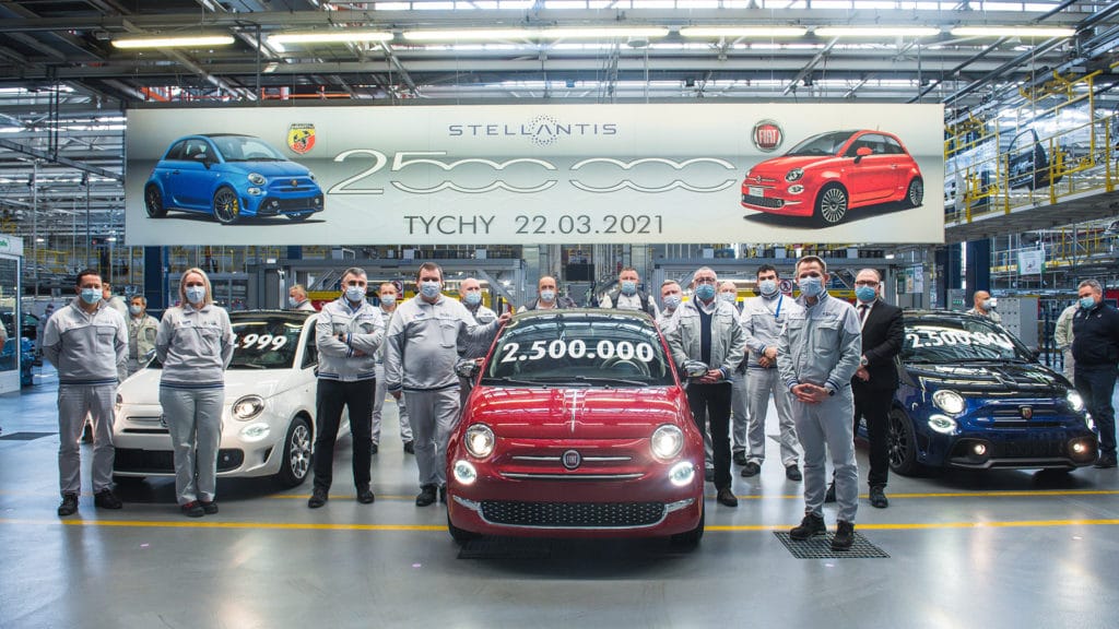 2,5 millions de Fiat 500 produites, nouveau record pour l'usine de Tichy
