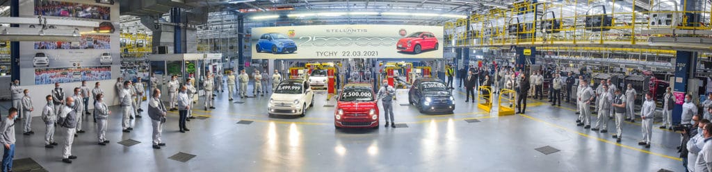 2,5 millions de Fiat 500 produites, nouveau record pour l'usine de Tichy